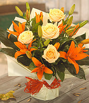 Autumn Rose and Lily